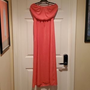 Strapless Coral dress